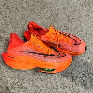 Nike Orange and Black ZoomX Racing Shoes